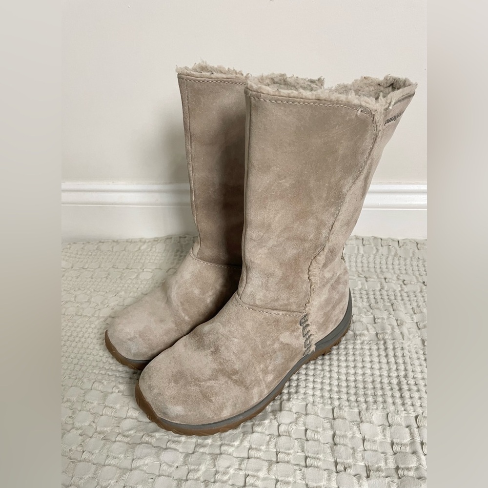 Womens Patagonia Lugano Tan Suede Leather‎ Boots 6.5